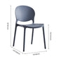 Modern Plastic Open Back Dining Side Chair 32"H Acrylic Dining Chair for Restaurant Clearhalo ' kitchen&dining_furn' 'Dining Chairs' 'Dining Tables & Seating' 'dining_chair' 'furn' 'furn_dining_chair' 'Furniture' 'furniture_dining_chair' 'Kitchen & Dining Furniture' 'kitchen' 1200x1200_7207d1f2-5fc4-4733-832a-53d4c70aa8c8