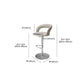 Leather Bar Stool Low Back Counter Stool for Bristol with Swivel