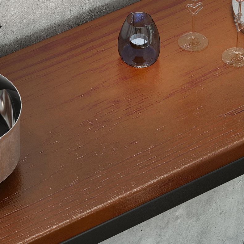 Industrial 1/5/9 Pieces Bar Table Set Rectangle Pine Wood Counter Table with Stools