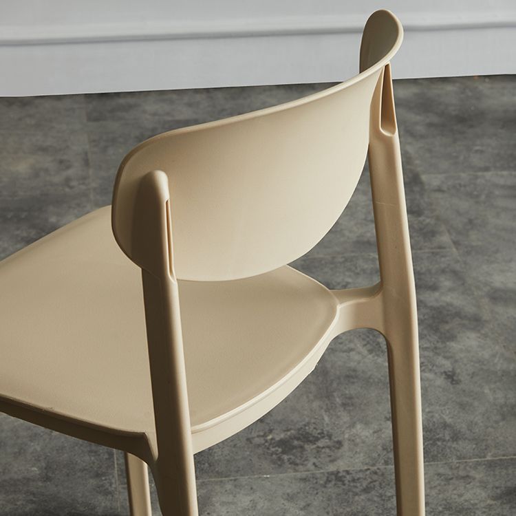 Minimalist Opening Back Dining Side Chair Kitchen Plastic Dining Side Chair Clearhalo ' kitchen&dining_furn' 'Dining Chairs' 'Dining Tables & Seating' 'dining_chair' 'furn' 'furn_dining_chair' 'Furniture' 'furniture_dining_chair' 'Kitchen & Dining Furniture' 'kitchen' 1200x1200_720b4225-d6d8-4b11-a8d5-d0f63b3de11d