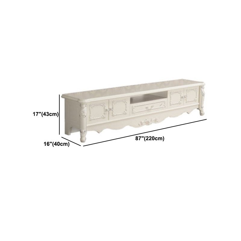 Glam TV Media Stand Solid Wood TV Stand Console met 2 laden