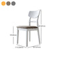 Scandinavian Leather Dining Chairs for Home Open Back Side Chair