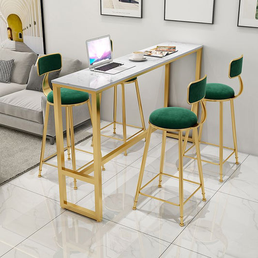 Scandinavian Footrest Counter Chair Low Back Round Upholstered Counter-height Stool Clearhalo 'Bar Furniture' 'Bar Stools' 'bar_stools' 'furn' 'furn_bar_stools' 'Furniture' 'furniture_bar_stools' 'Kitchen & Dining Furniture' 1200x1200_720dbb36-e836-4231-a9c9-8d088b6e3d79