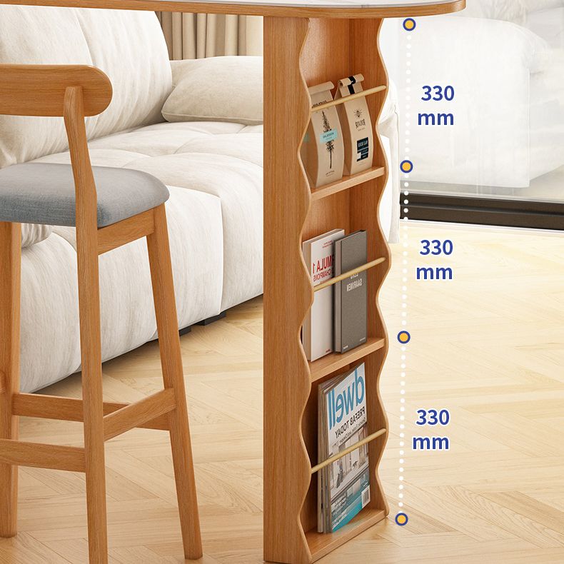 Set tavolo e sgabello da bar 1/2/3 pezzi contemporaneo completamente naturale