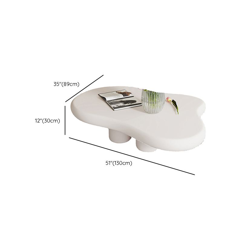 Artificial Wood Coffee or End Table Contemporary 4 Legs Coffee Table in Beige Clearhalo 'Coffee & Accent Tables' 'Coffee Tables' 'coffee_tables' 'furn' 'furn_coffee_tables' 'Furniture' 'Living Room Furniture' 1200x1200_7212c0d1-72d8-48fa-adb8-2ef2fd2648e5