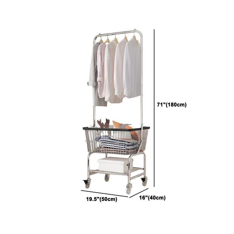 Kleiderschrank im zeitgenössischen Stil offener Kleiderschrank mit Rädern für Zuhause