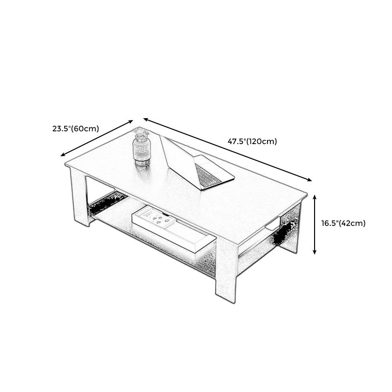 16.5"H Sled Base Square Wooden Top Coffee Table For Living Room Clearhalo 'Coffee & Accent Tables' 'Coffee Tables' 'coffee_tables' 'furn' 'furn_coffee_tables' 'Furniture' 'furniture_coffee_tables' 'Living Room Furniture' 1200x1200_72132f98-bd0b-4c32-b23f-8a9c2ee0a4f9