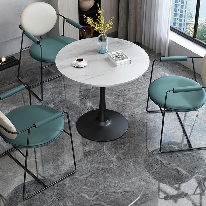 Lederpolsterer Armstuhl König Louis Back Stuhl für Esszimmer