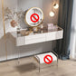 2-Drawer Contemporary Dressing Table Wooden Makeup Vanity Desk