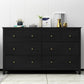 Classic Glam Storage Cofre de madera Cofre de almacenamiento con cajones