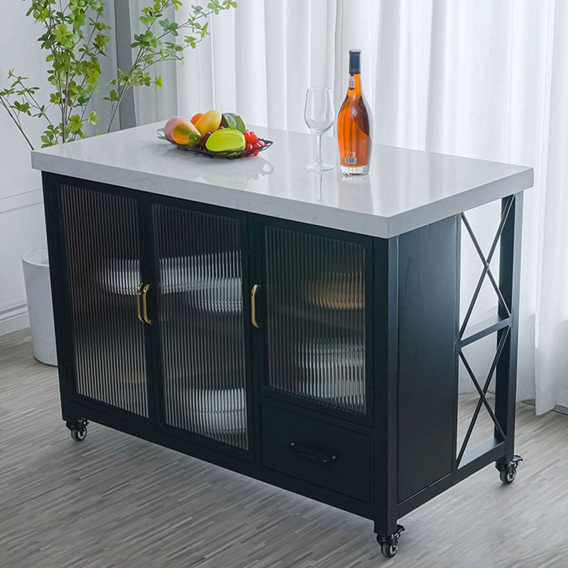 Modern Kitchen Island Table Dining Room Kitchen Island with Storage Cabinet Clearhalo 'furn' 'furn_kitchen_islands_carts' 'Furniture' 'Kitchen & Dining Furniture' 'Kitchen Islands & Carts' 'kitchen_islands_carts' 1200x1200_72189c79-3de0-4913-a4c7-662637a040a8