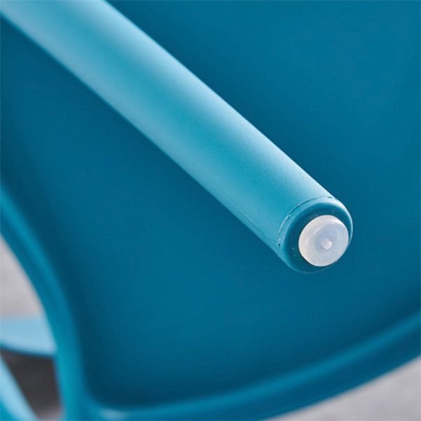 Nordic Backrest Armrest Acrylic Chair with Acrylic Legs for Dining Room