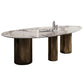 Traditional Luxury Oval Dining Site Table Gold Tripod Base Dining Table Clearhalo 'Dining Tables & Seating' 'Dining Tables' 'dining_table' 'furn' 'furn_dining_table' 'Furniture' 'furniture_dining_table' 'Kitchen & Dining Furniture' 'kitchen' 'kitchen_dining_table' 1200x1200_721aedd1-49fd-446a-9a42-1ffb749fb60d