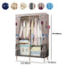 Modern Style Wardrobe Armoire Meringue Wood Frame Wardrobe,33.5"L x 17.7"W x 63"H