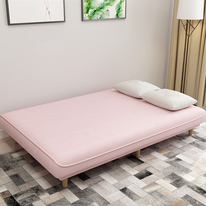 Armless Settee with Cotton Blend 19.68" W Convertible Sleeper Sofa for Apartment Clearhalo 'furn' 'furn_sofas' 'Furniture' 'furniture_sofas' 'kitchen' 'kitchen_sofas' 'Living Room Furniture' 'Sofa' 'sofas' 1200x1200_72208121-15c9-4a9c-86b9-26706f74deb9