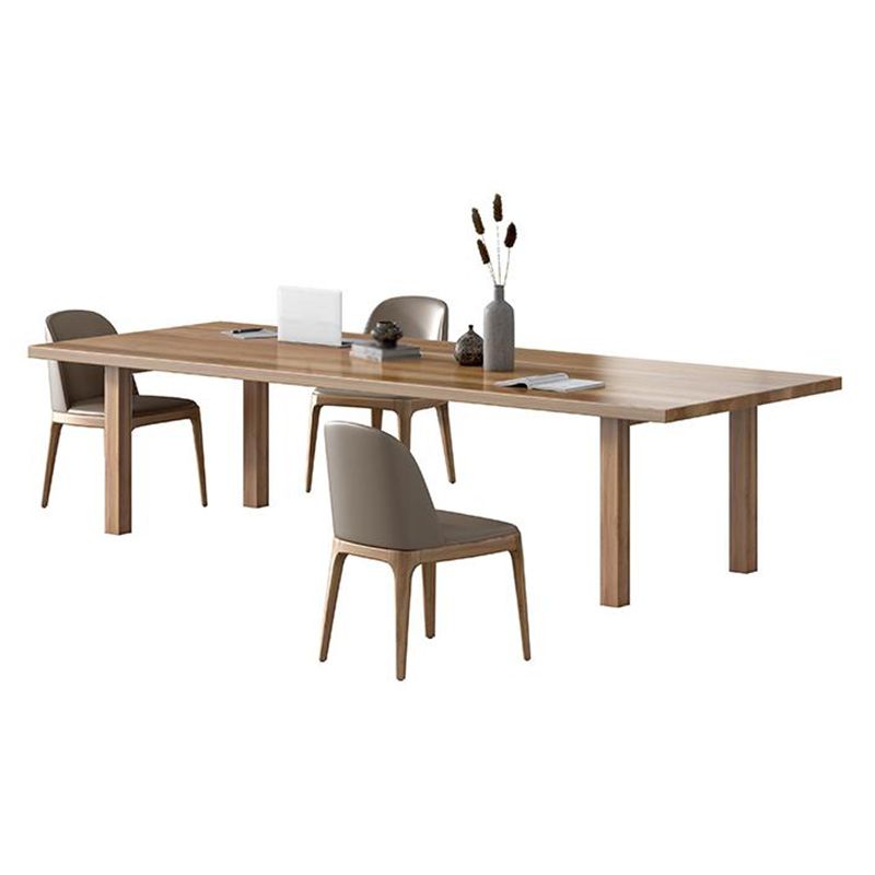 Modern Solid Wood Table for Restaurant Rectangle Brown Dining Table with 4 Legs Clearhalo ' dining_table' 'Dining Tables & Seating' 'Dining Tables' 'furn' 'furn_dining_table' 'Furniture' 'furniture_dining_table' 'Kitchen & Dining Furniture' 'kitchen&dining_furn' 'kitchen' 'kitchen_dining_table' 1200x1200_7220911c-98f0-4158-9b7d-a2180adac892