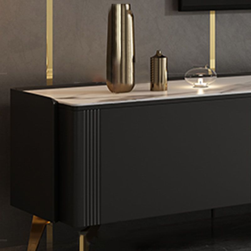 Glam TV Media Console Enclosed Storage TV Console for Living Room Clearhalo 'furn' 'furn_tv_stands_entertainment_centers' 'Furniture' 'Living Room Furniture' 'TV Stands & Entertainment Centers' 'TV Stands & Media Storage Furniture' 'tv_stands_entertainment_centers' 1200x1200_7223487e-73e4-4165-a0a5-e191f87ebb70