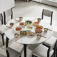 Stone Dining Table Round 4 Legs Dining Site Table, 51.18"x51.18"x29.9" Clearhalo 'Dining Tables & Seating' 'Dining Tables' 'dining_table' 'furn' 'furn_dining_table' 'Furniture' 'Kitchen & Dining Furniture' 1200x1200_7223bdbe-184c-47a4-8121-5c029b52437f