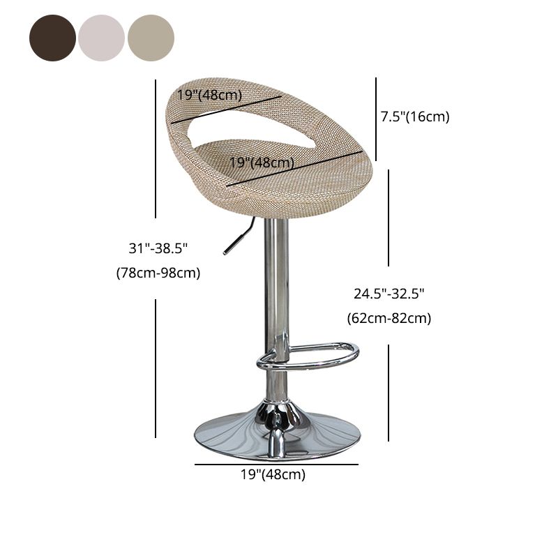 Industrial Style Bar-stool with Adjustable Height Footrest Low Back Barstool Clearhalo 'Bar Furniture' 'Bar Stools' 'bar_stools' 'furn' 'furn_bar_stools' 'furniture_bar_stools' 'Kitchen & Dining Furniture' 'kitchen&dining_furn' 'kitchen' 'kitchen_furn' Furniture' 1200x1200_7223ea71-9b51-4678-acb7-4d1e49208f6a