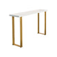 Dining Room Wood Top Counter Table Gold Base 42-inch Glam Style Bar Table Clearhalo 'Bar Furniture' 'Bar Tables' 'bar_tables' 'furn' 'furn_bar_tables' 'Furniture' 'furniture_bar_tables' 'Kitchen & Dining Furniture' 'kitchen&dining_furn' 'kitchen' 1200x1200_72243388-824a-43e7-a006-8abc2742ccf8