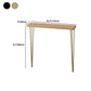Divano moderno della metà del secolo Tavolo da 31,5 "H tavolo da console in legno massiccio con gambe metalliche