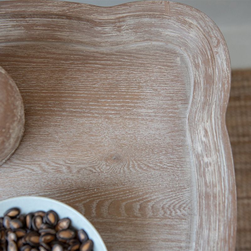 Distressed Wood Side Table French Country Style 25" Tall Side Table