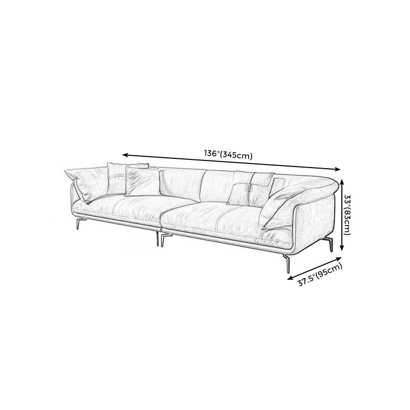 Recessed Arm Tan Contemporary Removable Cushions Faux Leather Sofa & Chaise Clearhalo 'furn' 'furn_sectionals' 'Furniture' 'furniture_sectionals' 'kitchen' 'kitchen_sectionals' 'Living Room Furniture' 'Sectionals' 1200x1200_7225729f-78ce-4ac7-84eb-c78948ab3978