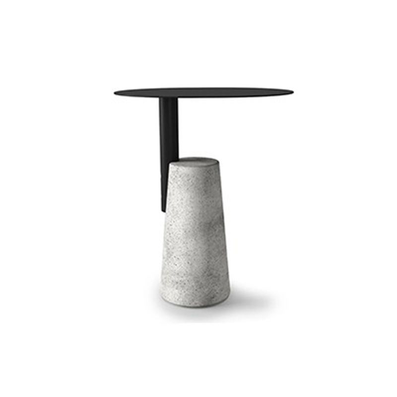 Scandinavian Living Room Metal End Table Concrete Pedestal Sofa Side Table Clearhalo 'Coffee & Accent Tables' 'End & Side Tables' 'end_side_table' 'end_side_tables' 'furn' 'furn_end_side_tables' 'Furniture' 'furniture_end_side_table' 'Living Room Furniture' 1200x1200_7225ff35-3408-44e3-9f42-74bb646d8879