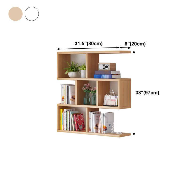 Solid Wood Bookshelf Contemporary Style Wall Mounted Bookcase for Office Home Clearhalo 'Bookcases' 'furn' 'furn_bookcases' 'Furniture' 'furniture_bookcases' 'Office Furniture' 1200x1200_72268de3-6c3b-4412-9a13-4aa3cce65cd6