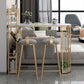 Glam Style Rectangle Bar Table 1/2/3 Pieces Bar Table Set for Home Clearhalo 'Bar Furniture' 'furn' 'furn_home_bar_bar_sets' 'Furniture' 'Home Bars & Bar Sets' 'home_bar_bar_sets' 'Kitchen & Dining Furniture' 1200x1200_72272c4e-88fc-4eae-b17c-f4e79a0ae338
