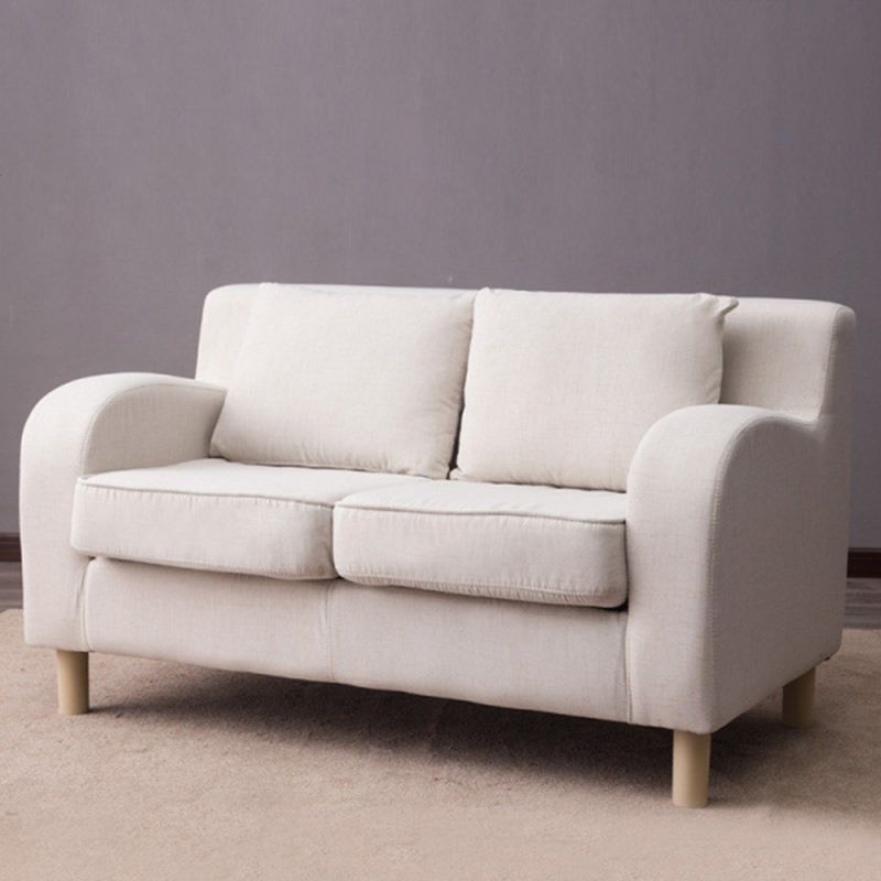 Linen Contemporary Sloped Arm Sofa Standard Sofa for Living Room, Apartment Clearhalo 'furn' 'furn_sofas' 'Furniture' 'furniture_sofas' 'Living Room Furniture' 'Sofa' 'sofas' 1200x1200_7228123a-a5f1-423e-bb17-b662d99f3fc0
