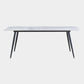 Metal Industrial Rectangle Dining Table Sintered Stone Table with 4 Black Legs Clearhalo ' dining_table' 'Dining Tables & Seating' 'Dining Tables' 'furn' 'furn_dining_table' 'Furniture' 'furniture_dining_table' 'Kitchen & Dining Furniture' 'kitchen&dining_furn' 'kitchen' 'kitchen_dining_table' 1200x1200_72296f62-e5f8-4ce6-bcb0-0c698f0aac06