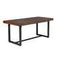 Industrial Pine Wood Dining Table Set 1/2/5/7 Pieces Dinette Set for Home