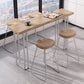 Pine Wood Bar Dining Table Modern Rectangle Bar Table with Double Pedestal for Balcony Clearhalo 'Bar Furniture' 'Bar Tables' 'bar_tables' 'furn' 'furn_bar_tables' 'Furniture' 'furniture_bar_tables' 'Kitchen & Dining Furniture' 1200x1200_722a8ba1-8529-40a3-94c2-96f68709582f