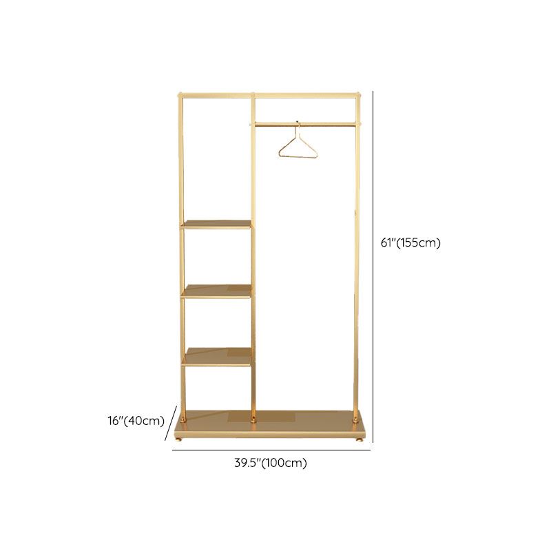 Glam Style Coat Hanger Free Standing Hall Tree (Drying Rack not Included) Clearhalo 'Entry & Mudroom Furniture' 'furn' 'furn_hall_tree_coat_racks' 'Furniture' 'Hall Trees & Coat Racks' 'hall_tree_coat_racks' 1200x1200_722c9a88-6b7c-4504-bd5b-7c32cae05beb