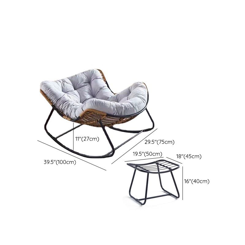 Contemporary Rocker Chair Upholstered Antique Finish Rocking Accent Chair Clearhalo 'Chairs & Seating' 'furn' 'furn_rocking_chairs' 'Furniture' 'Living Room Furniture' 'Rocking Chairs' 'rocking_chairs' 1200x1200_722cd215-2570-42c8-b8eb-c5a62903d62c