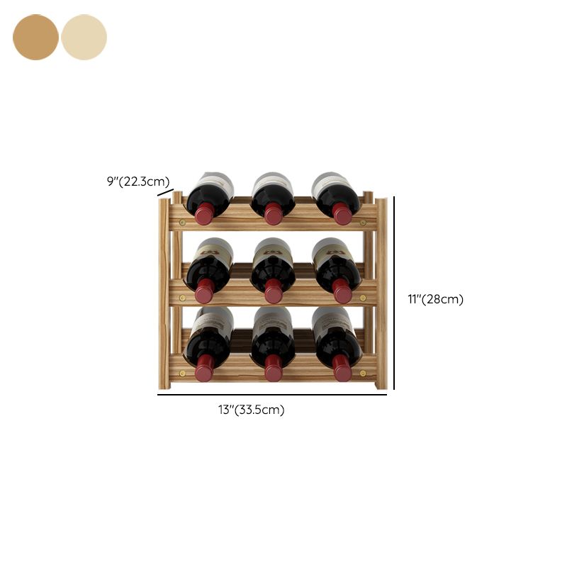Modern Countertop Wine Bottle Holder Pine Bottle Wine Rack with Shelf Clearhalo 'furn' 'furn_wine_racks' 'Furniture' 'Kitchen & Dining Furniture' 'Wine Racks' 'wine_racks' 1200x1200_722f0b63-b954-4794-a00d-6b6d899ccdba