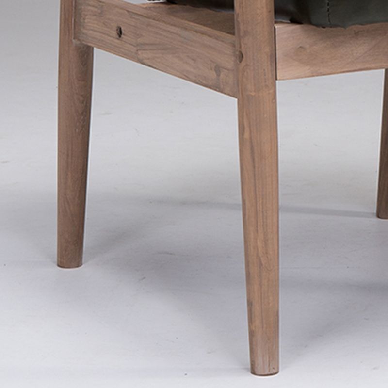 Country Style Home Arm Chair Open Back Wood Upholstered Single Dining Room Chair Clearhalo ' kitchen&dining_furn' 'Dining Chairs' 'Dining Tables & Seating' 'dining_chair' 'furn' 'furn_dining_chair' 'Furniture' 'furniture_dining_chair' 'Kitchen & Dining Furniture' 'kitchen' 1200x1200_722f1476-fcc2-4173-bc32-b63680c4a1ec