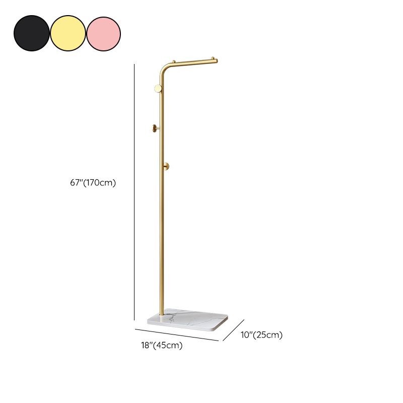 Modern Hall Tree Color sólido 4 ganchos de abrigo Pastilla de capa de metal para dormitorio