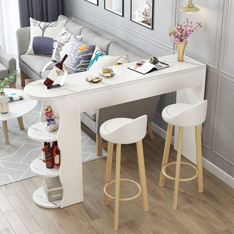 Set da bar con finitura opaca con sgabelli imbottiti Set da tavolo da pub per interni Glam da 1/2/3 pezzi