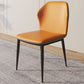 Glam Faux Leather Dining Chair Parsons Chair in Matte Finish for Brasserie Clearhalo 'Dining Chairs' 'Dining Tables & Seating' 'dining_chair' 'furn' 'furn_dining_chair' 'Furniture' 'Kitchen & Dining Furniture' 1200x1200_7234704e-738d-4002-9d80-318ac89ef161