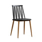 Modern Style Chair Plastic Armless Dining Chair with Metal Base