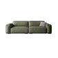 Contemporary Forest Green Cushions Square Arm Living Room Settee