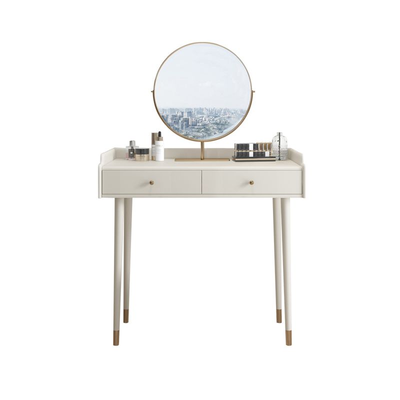 Bedroom Contemporary Storage Box 2-Drawer Cream Vanity Dressing Table Clearhalo 'Bedroom Furniture' 'furn' 'furn_makeup_vanities' 'Furniture' 'Makeup Vanities' 'makeup_vanities' 1200x1200_723889aa-835d-4708-9871-fe4d366d9645