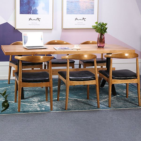 Modern 1/2/3/7 Pieces Dining Set Solid Wood Trestle Indoor Dinette Set Clearhalo 'Dining Room Sets' 'Dining Tables & Seating' 'dining_room_set' 'furn' 'furn_dining_room_set' 'Furniture' 'Kitchen & Dining Furniture' 1200x1200_7239316b-5782-4a5e-bf3b-d1db925bf5a5