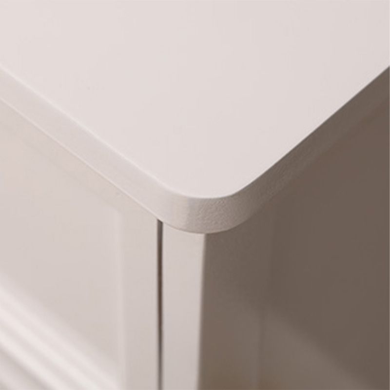 Witte moderne zijkast rechthoek houten knoppen kast met lade