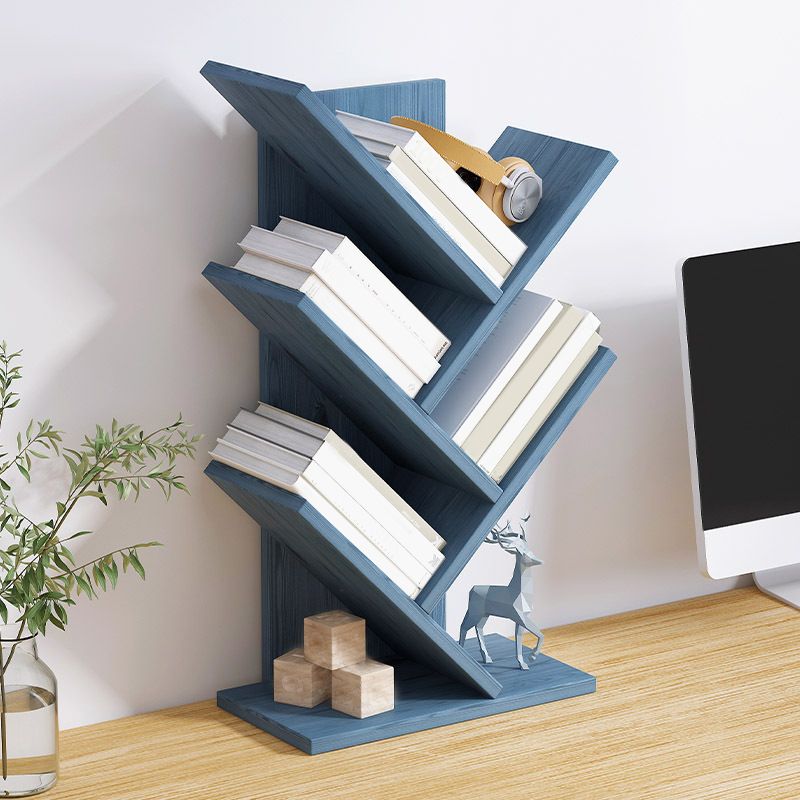 Ingénieur contemporain Bibliothèque de librisser en bois fermé, 12 "L x 6" W x 23 "H