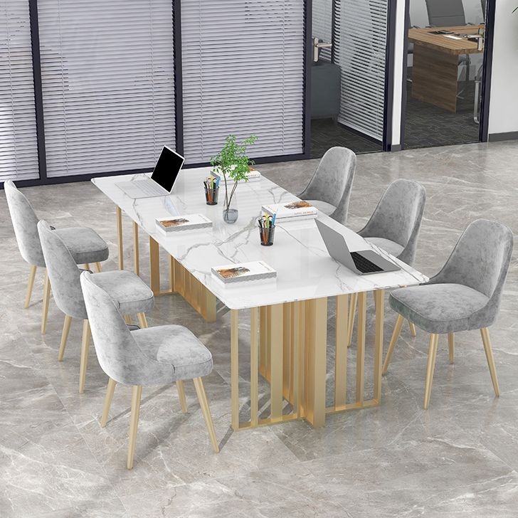 Industrial Style Writing Desk Rectangular Sintered Stone Office Desk without Chair Clearhalo 'furn' 'furn_office_desk' 'Furniture' 'Office Desks' 'Office Furniture' 'office_desk' 1200x1200_723bab8a-d4d5-48a6-8829-99cb33a4f01b