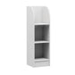 Modem Wooden Bookshelf Pure White Geometric Shelf Bookshelf for Home Office