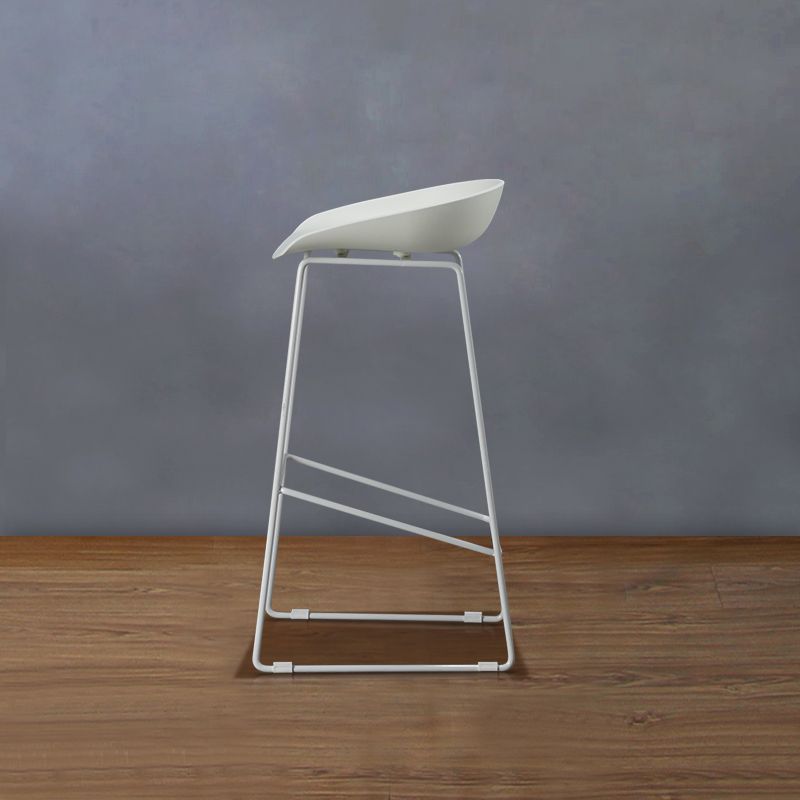 Modern Style Bar-stool Iron Sled Legs PP Bucket Seat for Kitchen Bar Clearhalo 'Bar Furniture' 'Bar Stools' 'bar_stools' 'furn' 'furn_bar_stools' 'furniture_bar_stools' 'Kitchen & Dining Furniture' 'kitchen&dining_furn' 'kitchen' 'kitchen_furn' Furniture' 1200x1200_723bfb83-f0cb-49d1-a399-d62d893b30a0